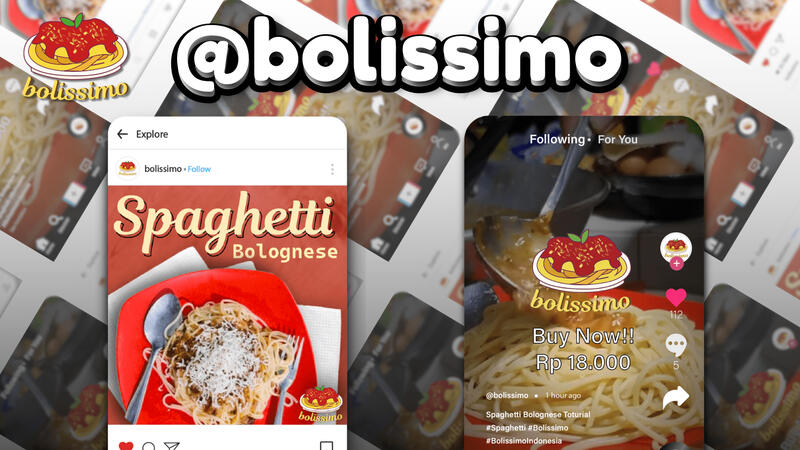 As part of our project, my team is tasked to create a social media posts for Bolissimo. I was responsible for designing this instagram and tiktok mockups